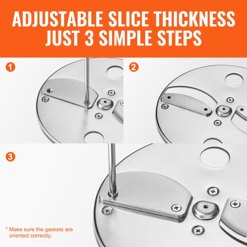 VEVOR Electric Vegetable Slicer, 4 in 1 Multifunctional Food Cutter, 200W Vegetable Chopper for Slicing Shredding Dicing and Slitting, with