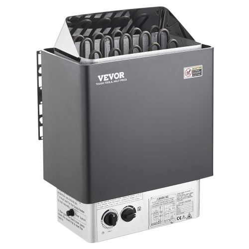 VEVOR 9KW Sauna Heater, Steam Bath Sauna Heater with Built-In Controls, Electric Sauna Stove, 3h Timer and Adjustable Temp for Max. 317-459 Cubic