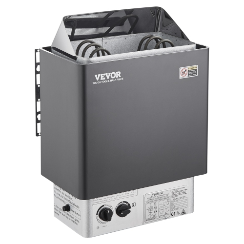 VEVOR 3KW Sauna Heater, 220V Electric Sauna Stove, Steam Bath Sauna Heater with Built-In Controls, 3h Timer and Adjustable Temp for Max. 70-141 Cubic
