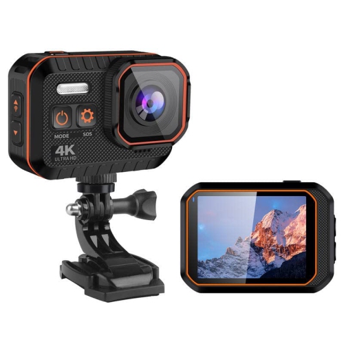 GREEN SCENIC  4K Adventure Camera (With 32GB Card) – Shockproof, 4X Zoom, HD, Loop Recording HD Action Camera In Black