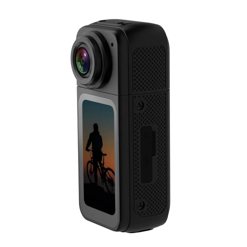 [Wide Angle Lens] Black Magnetic HD Outdoor Sports Action Camera Thumb Camera, 32GB Card - 180° Lens, Cycling/Pet Monitoring