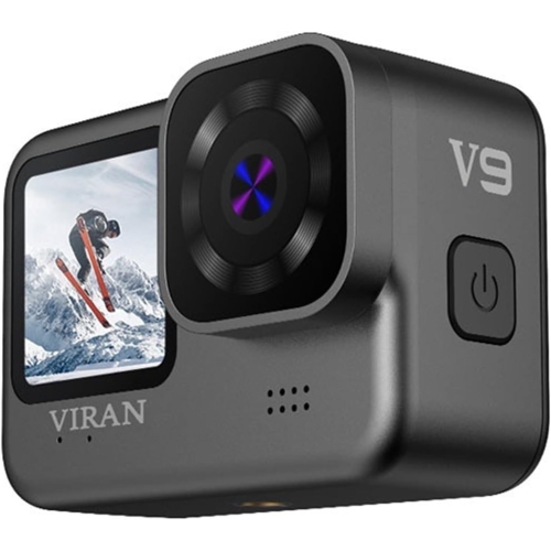 GREEN SCENIC  4K HD Loop Recording Mini Camera Action Camera With 64GB Card - Waterproof, Compact Design In Gray