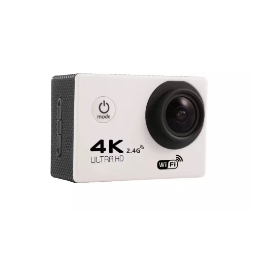 GREEN SCENIC  Waterproof Pro 4K Sports Camera - 12Mp, 30M Depth, 2-Inch Screen, Ideal for Helmet & Bicycle Mounting(White)