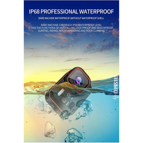 Black 4K UHD Action Camera – 20 megapixels, 170° wide angle, WiFi, entry-level action photography