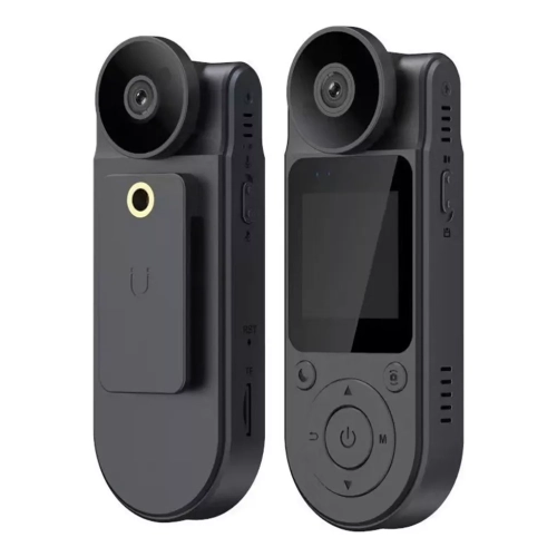 [128GB] Hiking, equipped with 180° rotating lens, magnetic back clip design, 140° wide-angle motion detection, outdoor walking infrared mode WIFI mode