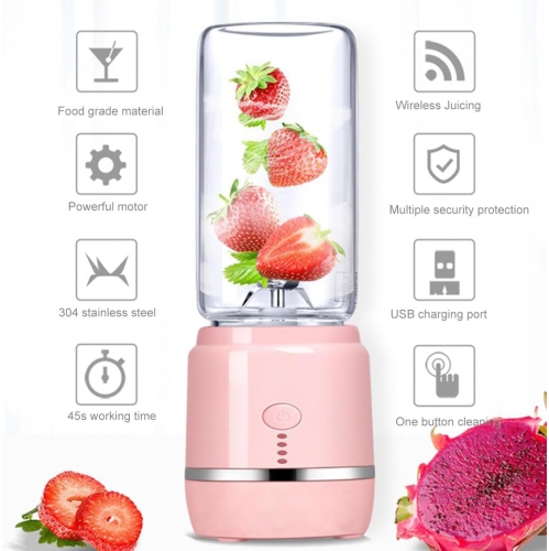 Electric Mini Rechargeable Juicer Rechargeable Portable Handheld - White