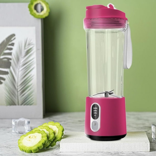 Portable blender mixer juicer cup smoothie fruit milkshake food blender fruit pink