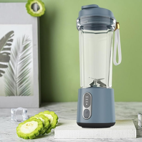Portable blender mixer juicer cup smoothie fruit milkshake food blender fruit grey