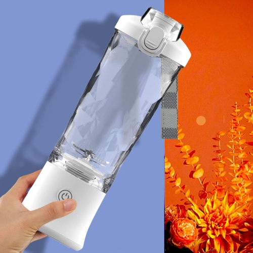 Portable Blender 600ml/20oz Personal Size Blender, USB Rechargeable Mini Blender Juicer——White