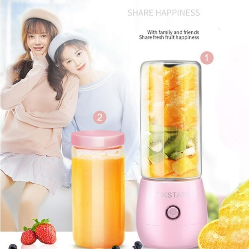 Portable Travel Blender | USB Rechargeable Handheld Juicer - Powerful Smoothie Blender, Kitchen Gadget for Outdoor Travel and Home Use