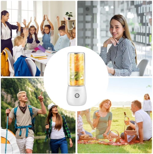 Portable Travel Blender | USB Rechargeable Handheld Juicer - Powerful Smoothie Blender, Kitchen Gadget for Outdoor Travel and Home Use