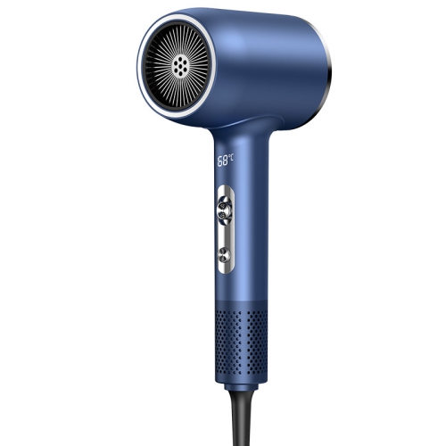 GREEN SCENIC  Smart Hair Dryer With Digital Display: High-Speed Hair Dryer High-Power Hair Dryer (Blue, Wired)