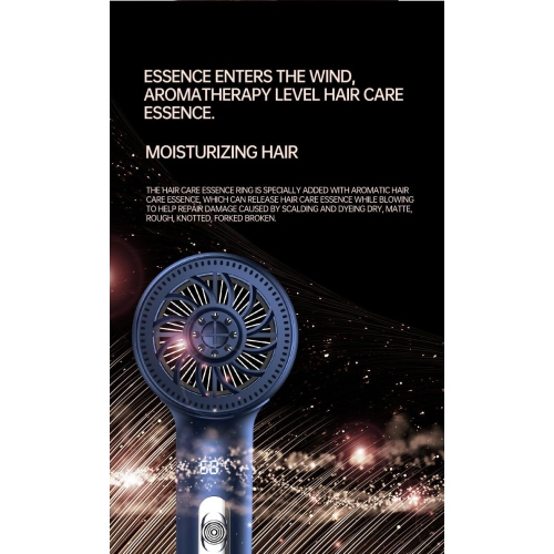 Smart hair dryer with digital display: High-speed hair dryer high-power hair dryer