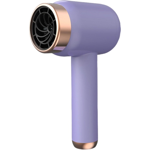 GREEN SCENIC  Wireless Charging Hair Dryer High Power Leafless Dormitory Quick Drying Hair Dryer (Purple)