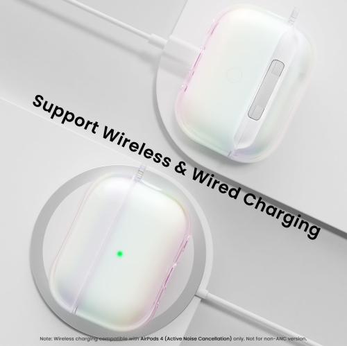 ORNARTO for AirPods Pro 2nd Generation Case(2023/2022),Stylish Gradient Clear TPU, LED Visible, Full Drop Protection Cover for AirPods Pro 2nd Case