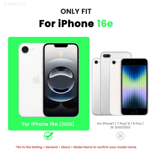 ORNARTO for iPhone 16e Case, Built-in Stash Stand Phone Case Compatible with MagSafe,Holographic Iridescent Cover,Shockproof Protective Magnetic Case