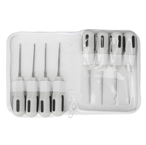Image 1 of 9.. 8pcs Dental Elevator Stainless Steel Surgical Root Extraction Luxating Elevator Dental Supplies for Dentist
