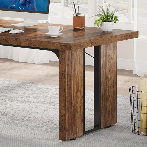 Lantine 6FT Conference Table, Meeting Table For 6, Rectangular Seminar Table Boardroom Table For Office Meeting Conference Room