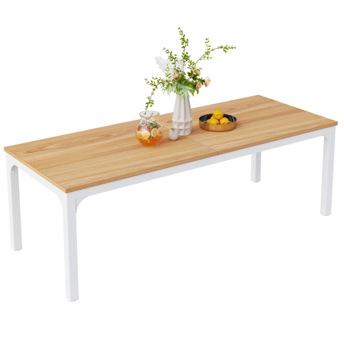 Lantine 6.5FT Conference Table, 78.7 Inche Rectangle Meeting Seminar Table, Large Business Tables For 6-8 People