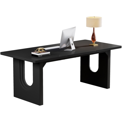 Lantine Modern Executive Desk, 70.9" Large Office Computer Desk, Conference Table Meeting Room Table, Simple Workstation Business Furniture For Home