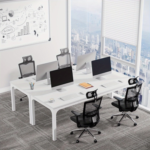 Lantine 6.5 FT Large Modern Seminar Meeting Table, Ideal for Office and Boardroom, Modern Seminar Meeting Table Desk for Boardroom, Meeting Room