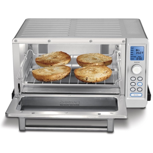 Cuisinart Deluxe Convection Toaster Oven Broiler, 9 Cooking Functions, 1800W, Brushed Silver