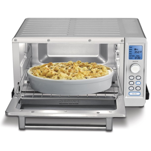 Cuisinart Deluxe Convection Toaster Oven Broiler, 9 Cooking Functions, 1800W, Brushed Silver