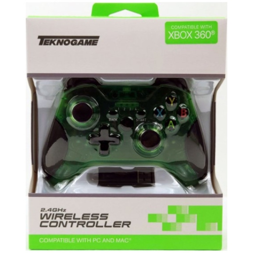 Image 1 of 1.. Clear Green Wireless Controller for Xbox 360