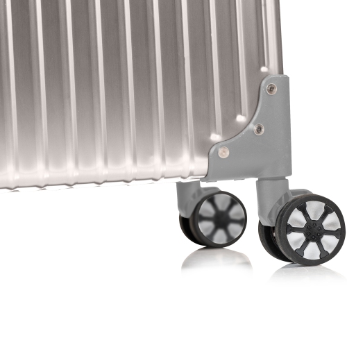 Ensemble de 2 valises en aluminium Elite de CHAMPS - Argenté