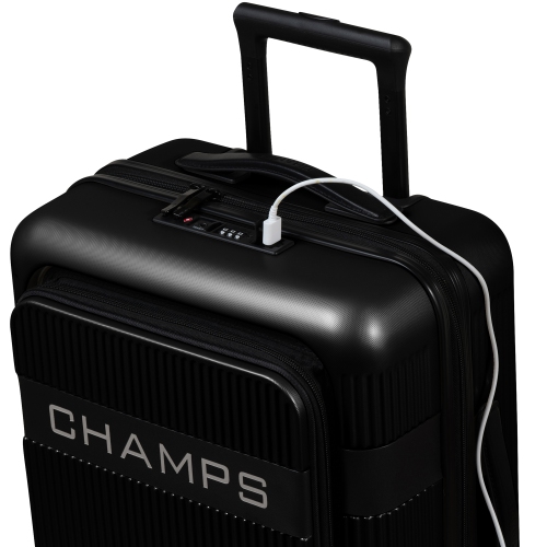 CHAMPS Onyx II 3-Piece Luggage Set -Black