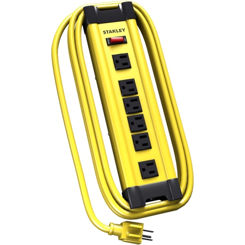 STANLEY Shop Max 6-Outlet Metal Power Strip 31608