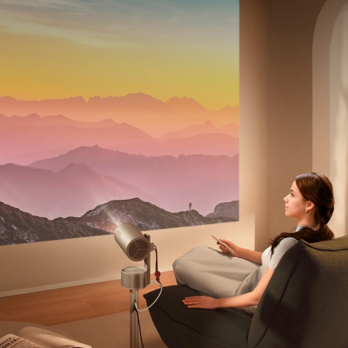 Open Box - XGIMI MoGo 3 Pro Home Projector + PowerBase Stand Bundle, Home Theatre Projector, Portable for Outdoor Movies, 4k Support,