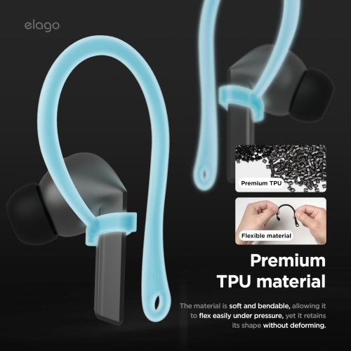elago Ear Hooks Designed for Samsung Galaxy Buds 3 & Galaxy Buds 3 Pro Earbuds Accessories, Anti-Slip, Ergonomic Design, Comfortable Fit