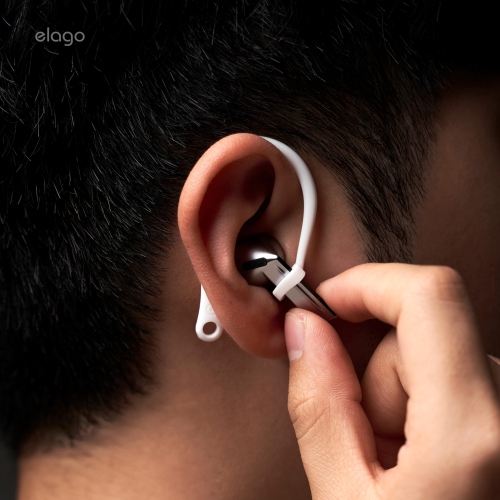 elago Ear Hooks Designed for Samsung Galaxy Buds 3 & Galaxy Buds 3 Pro Earbuds Accessories, Anti-Slip, Ergonomic Design, Comfortable Fit