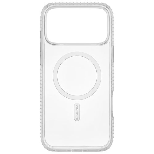 Insignia Fitted Hard Shell Case with MagSafe for iPhone 17 Pro Max - Clear - Only at Best Buy
