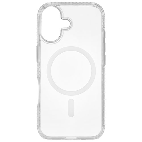 Insignia Fitted Hard Shell Case with MagSafe for iPhone 17 - Clear - Only at Best Buy
