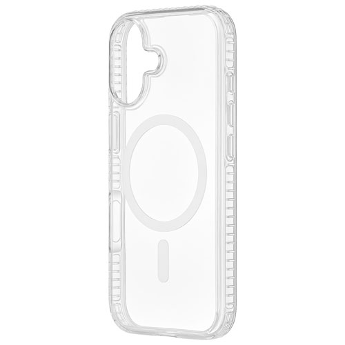 Insignia Fitted Hard Shell Case with MagSafe for iPhone 17 - Clear - Only at Best Buy