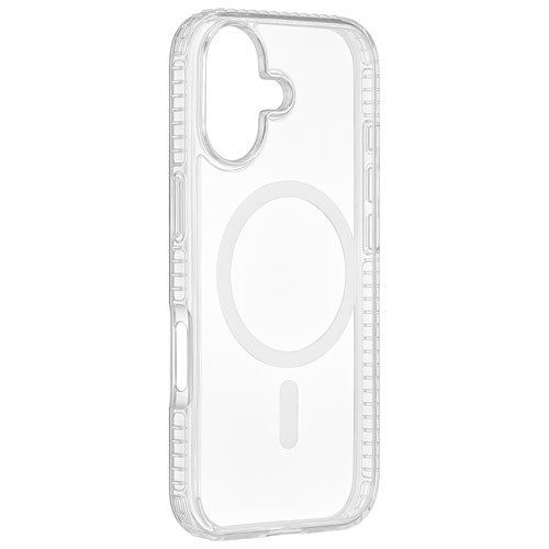 Insignia Fitted Hard Shell Case with MagSafe for iPhone 17 - Clear - Only at Best Buy