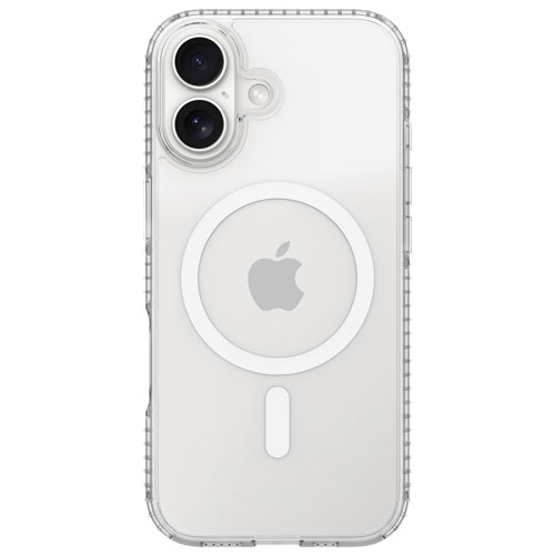 Insignia Fitted Hard Shell Case with MagSafe for iPhone 17 - Clear - Only at Best Buy