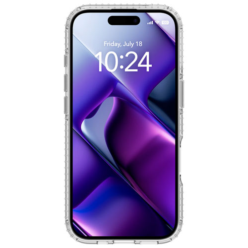 Insignia Fitted Hard Shell Case with MagSafe for iPhone 17 - Clear - Only at Best Buy