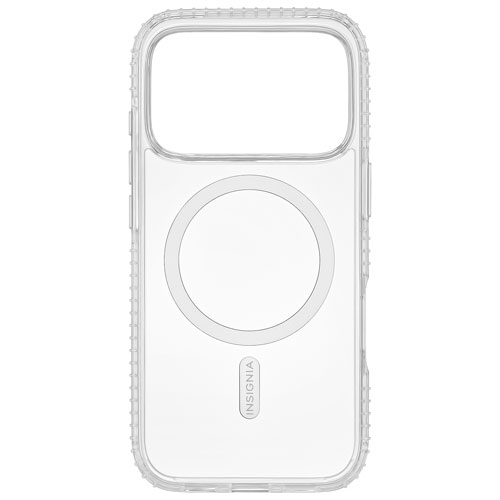 Insignia Fitted Hard Shell Case with MagSafe for iPhone 17 Pro - Clear - Only at Best Buy
