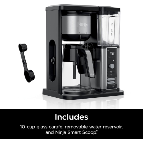 Ninja Hot & Iced Single Serve Coffee Maker with Rapid Cold Brew, 10-Cup Glass Carafe, CM360C