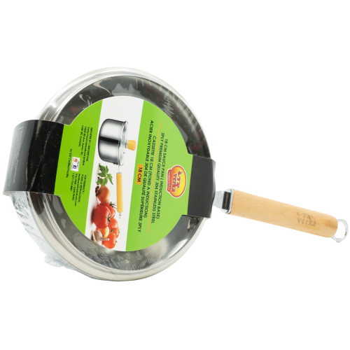 Verka 3-Ply Stainless Steel Sauce Pan without Lid, 18cm