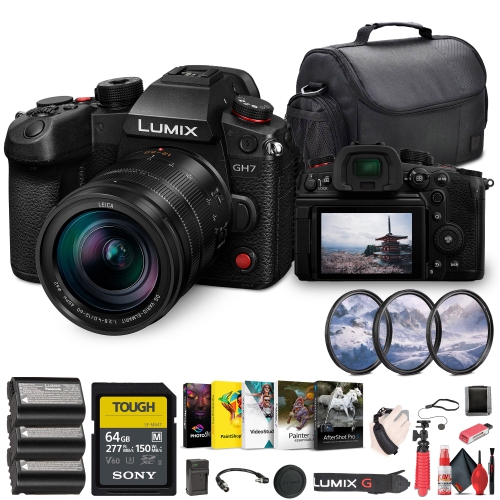 Panasonic Lumix GH7 Mirrorless Micro Four Thirds Camera with 12-60mm f/2.8-4 Lens Bundle