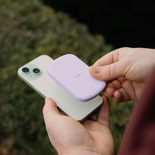 Chargeur portable 5000 mAh Vibrance Piston Power de LOGiiX avec MagSafe - Lavande