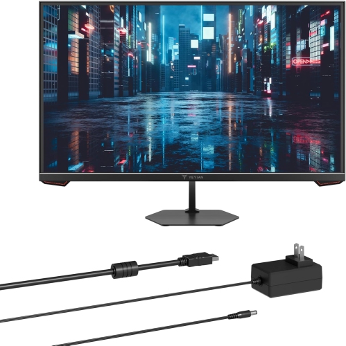 YEYIAN 27 inch Gaming Monitor 1080P FHD 180Hz 1ms, 16:9 Flat IPS Ultra-slim Panel, 97% sRGB 1000:1 Contrast Ratio 178° View Angle, HDR 10, HDMI 2.0,