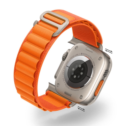 PANDACO Green Nylon Loop Watch Strap for Apple Watch 38mm / 40mm / 41mm / 42mm