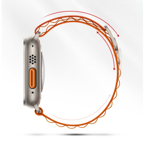 PANDACO Green Nylon Loop Watch Strap for Apple Watch 38mm / 40mm / 41mm / 42mm