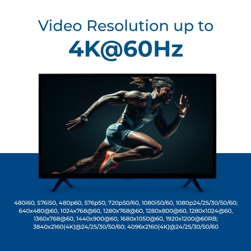 OREI 4K@60hz 1x2 HDMI™ Extender Splitter - 230ft (Cat6) - (UHD12-EX230-K)