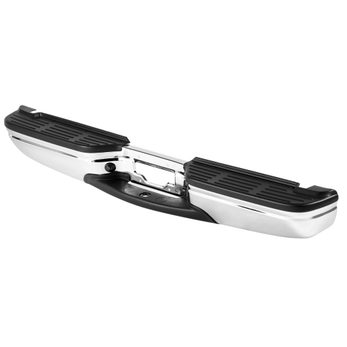 VEVOR FO1101141 Rear Step Bumper, Compatible with 1999-2007-Ford F250/Ford F350 Super Duty, Chrome Steel Back Bumper, Assembly Replacement Rear